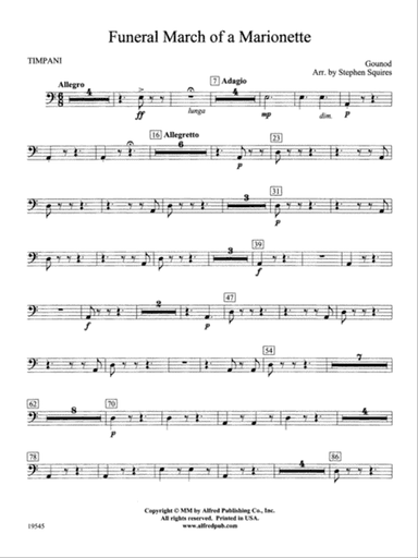 Funeral March of a Marionette: Timpani