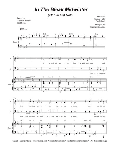 In The Bleak Midwinter (with "The First Noel") (Duet for Tenor and Bass solo)