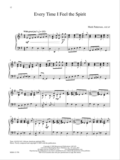 Every Time I Feel the Spirit (Downloadable)