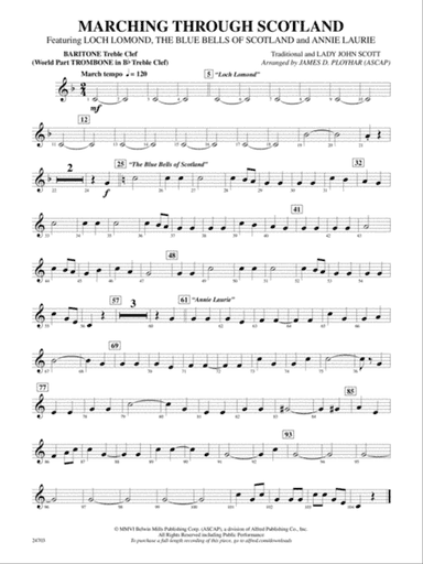 Marching Through Scotland: Baritone T.C.