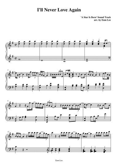 I'll Never Love Again