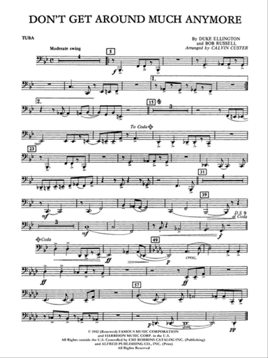 Don't Get Around Much Anymore: Tuba
