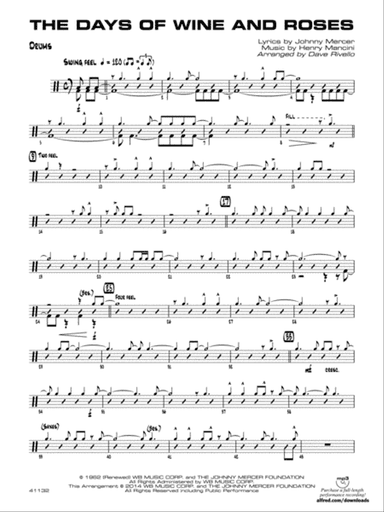 The Days of Wine and Roses: Drums