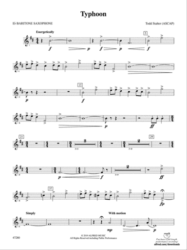 Typhoon: E-flat Baritone Saxophone