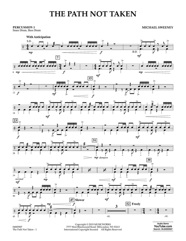 The Path Not Taken - Percussion 1