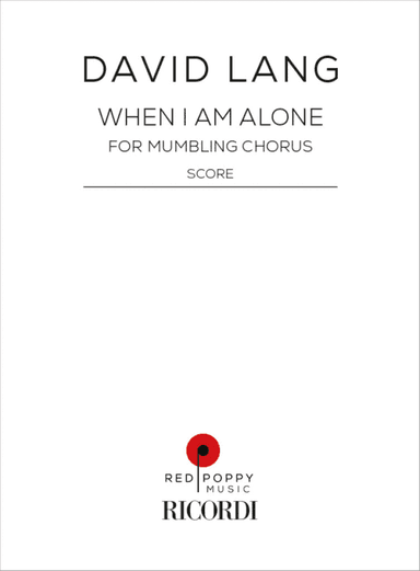 When I am Alone