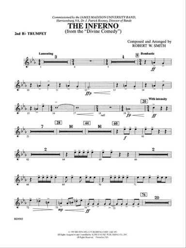 The Inferno: 2nd B-flat Trumpet
