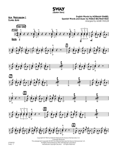 Sway (Quien Sera) - Aux. Percussion 1