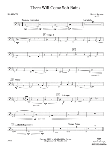 There Will Come Soft Rains: Bassoon