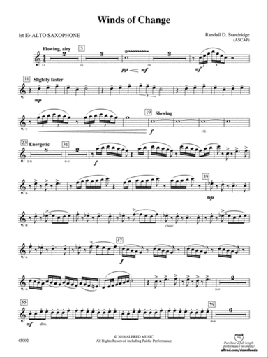 Winds of Change: E-flat Alto Saxophone
