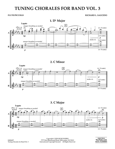 Tuning Chorales for Band Vol. 3 - Flute/Piccolo