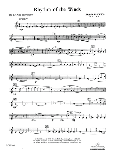 Rhythm of the Winds: 2nd E-flat Alto Saxophone