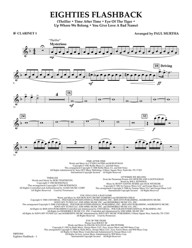 Eighties Flashback - Bb Clarinet 1