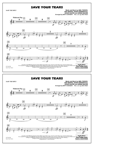 Save Your Tears (arr. Conaway & Holt) - 3rd Bb Trumpet