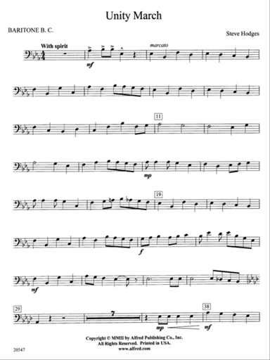 Unity March: Baritone B.C.