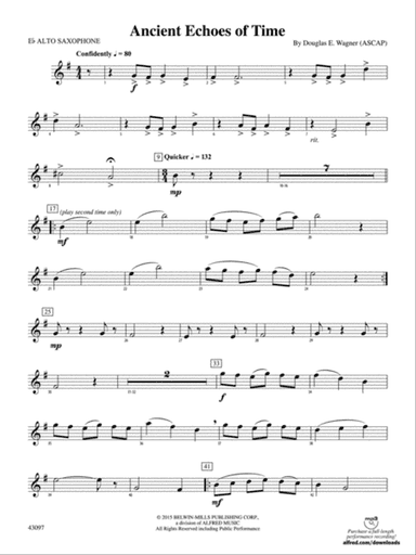 Ancient Echoes of Time: E-flat Alto Saxophone