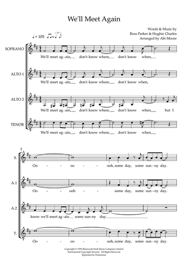 We'll Meet Again (arr. Abi Moore)