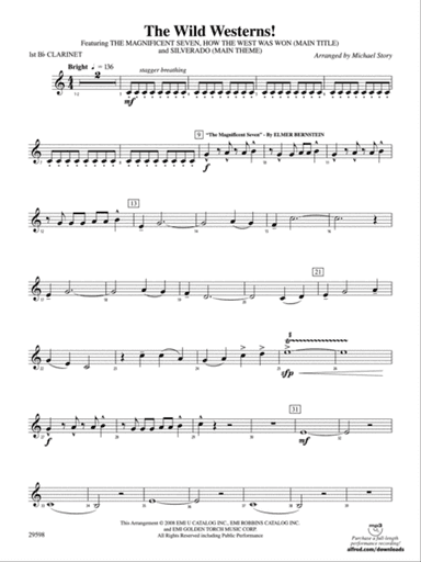 The Wild Westerns!: 1st B-flat Clarinet