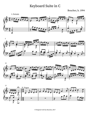 Keyboard Suite in C