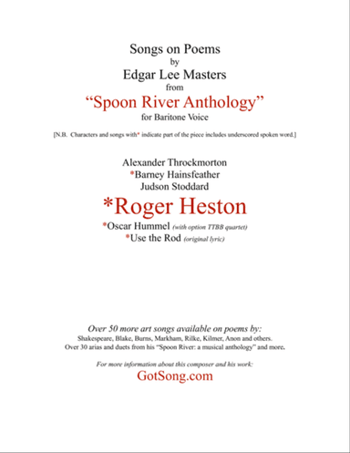 Roger Heston from "Spoon River"
