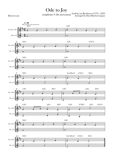 Ode To joy (Symphony 9 5th movement)