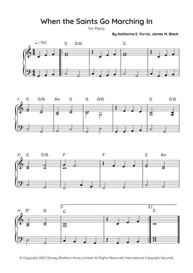 When The Saints Go Marching In