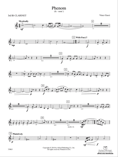 PHENOM/CB: 3rd B-flat Clarinet