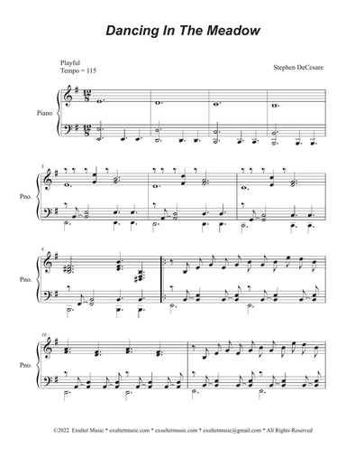 Dancing In The Meadow (Piano solo)