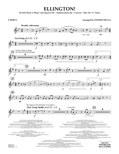 Ellington! (arr. Stephen Bulla) - F Horn 2
