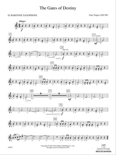 The Gates of Destiny: E-flat Baritone Saxophone