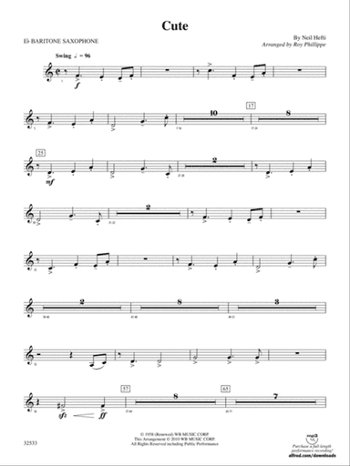 Cute: E-flat Baritone Saxophone