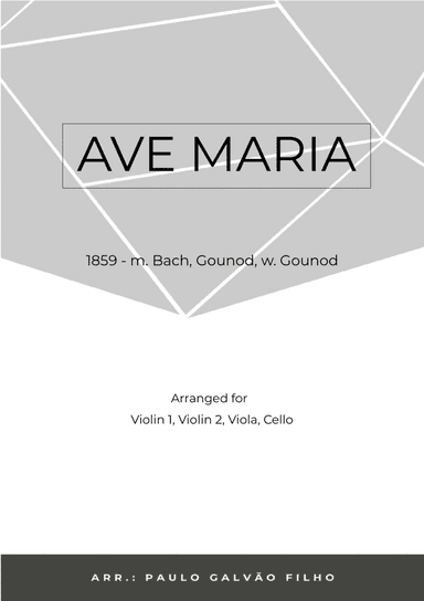 AVE MARIA - GONOUD -STRING QUARTET