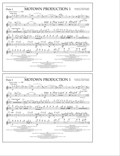 Motown Production 1(arr. Tom Wallace) - Flute 1