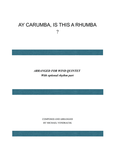 AY CARUMBA, IS THIS A RHUMBA