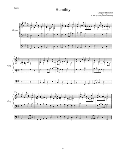 Humility - See Amidst the Winter's Snow - Alternate Harmonization