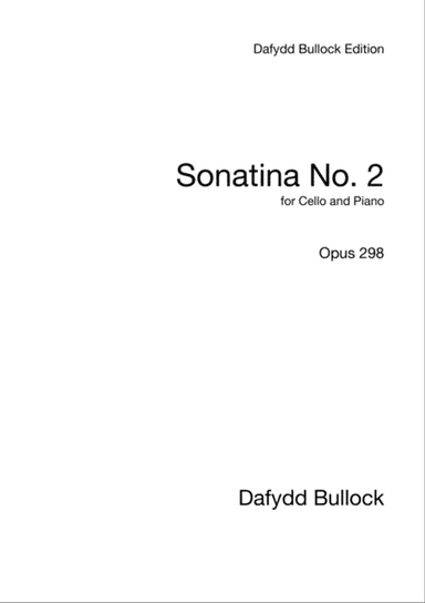 Sonatina No. 2 for Cello and Piano