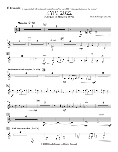 Kyiv, 2022: 2nd B-flat Trumpet