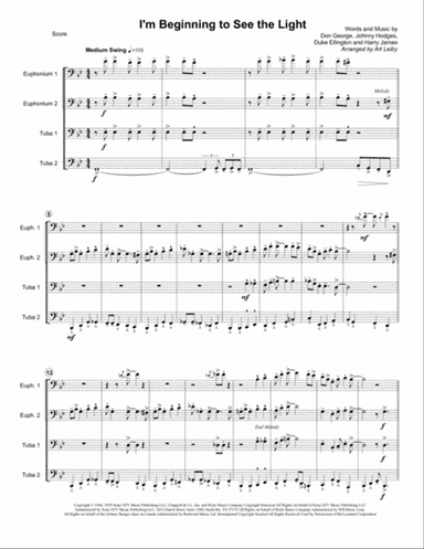 I'm Beginning To See The Light