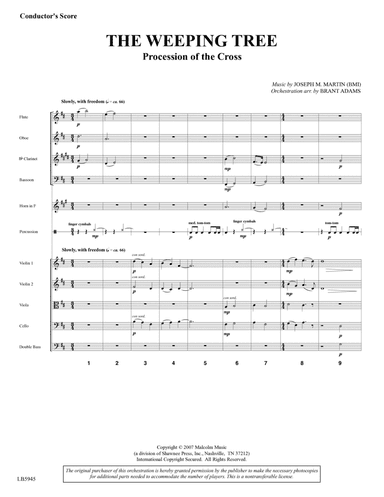 The Weeping Tree - Full Score