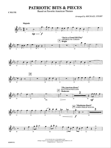 Patriotic Bits & Pieces (based on Favorite American Themes): Flute