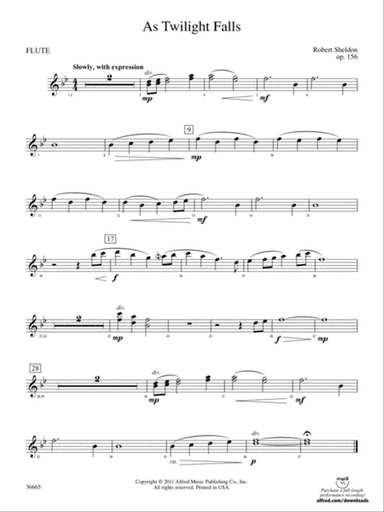 As Twilight Falls: Flute