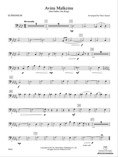 Avinu Malkeinu: Baritone B.C.
