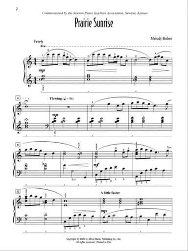 Prairie Sunrise - Piano Solo