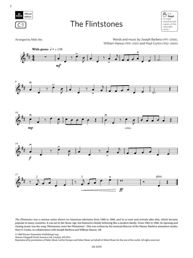 The Flintstones (Grade 1, C1, from the ABRSM Violin Syllabus from 2024)