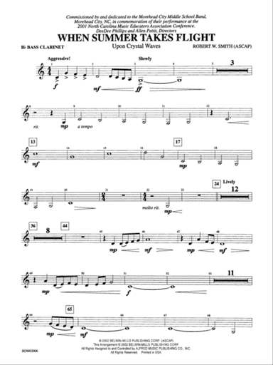 When Summer Takes Flight: B-flat Bass Clarinet