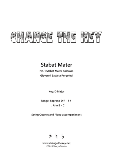 Stabat Mater No.1 Stabat Mater dolorosa - D Major