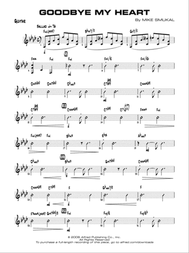 Goodbye My Heart: Guitar