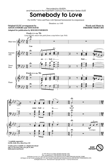 Somebody To Love (arr. Roger Emerson)