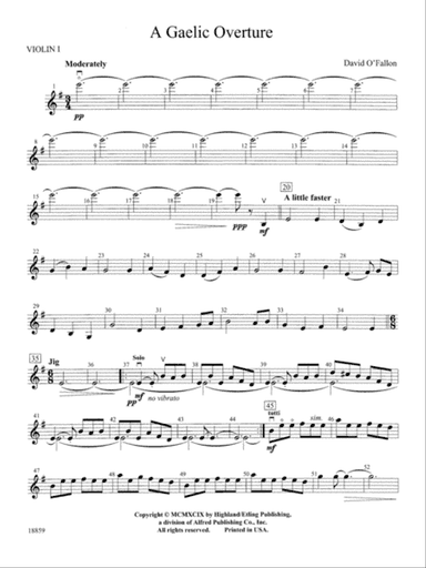 A Gaelic Overture: 1st Violin