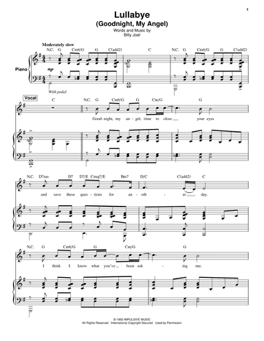 Lullabye (Goodnight, My Angel)